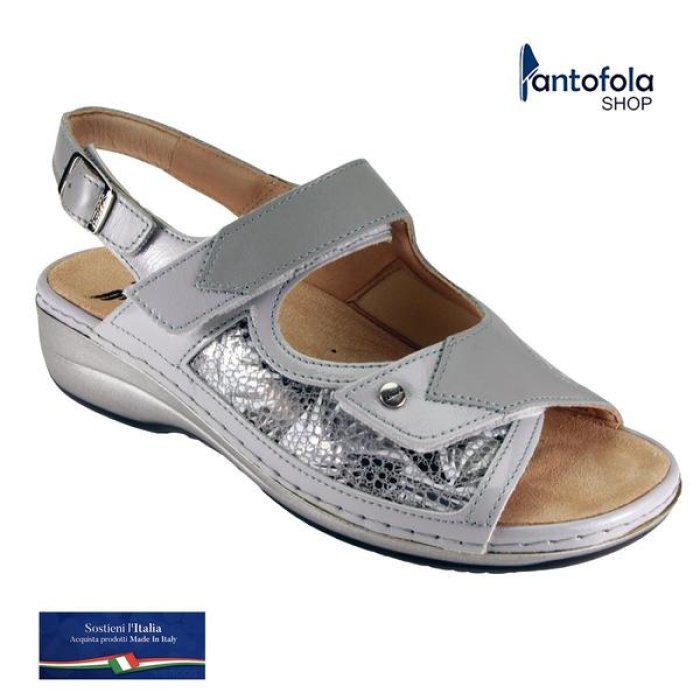 Cliawalk Estraib 532 argento n.39 - calzatura comoda con plantare estraibile