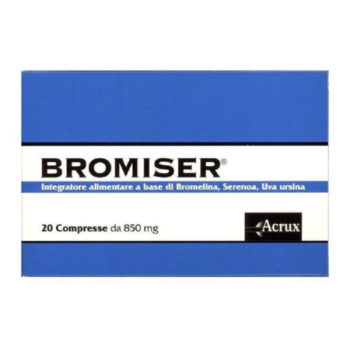 Bromedren 20 Compresse Integratore Alimentare Drenante e Depurativo per Gambe Pesanti e Ritenzione Idrica