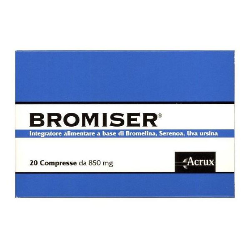 Bromedren 20 Compresse Integratore Alimentare Drenante e Depurativo per Gambe Pesanti e Ritenzione Idrica