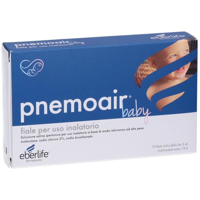 Pnemoair Baby soluzione inalatoria per aerosol bambini 10 fiale da 5 millilitri