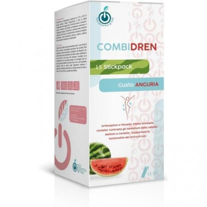 Combidren Integratore Drenante e Depurativo in StickPack – 15 Bustine Monodose Solubili per Gambe Leggere e Benessere del Microcircolo
