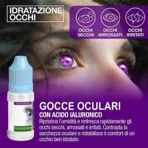 Zeaxalutein collirio 10 ml - gocce oculari con acido ialuronico per occhi secchi arrossati
