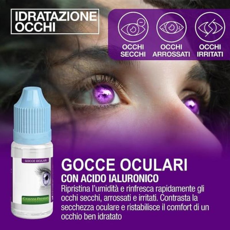 Zeaxalutein collirio 10 ml - gocce oculari con acido ialuronico per occhi secchi arrossati