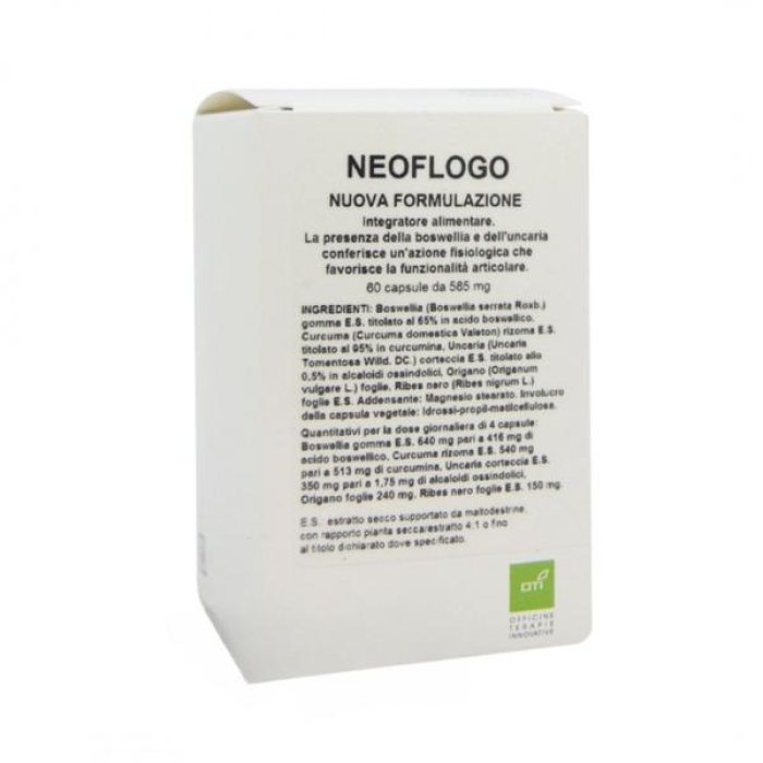 Neoflogo OTI 60 Capsule Integratore Antinfiammatorio Naturale per Articolazioni e Benessere Muscolare