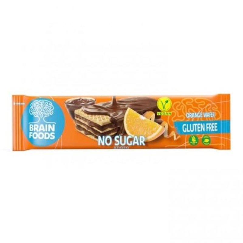 BRAIN FOODS Wafer Arancia 40g