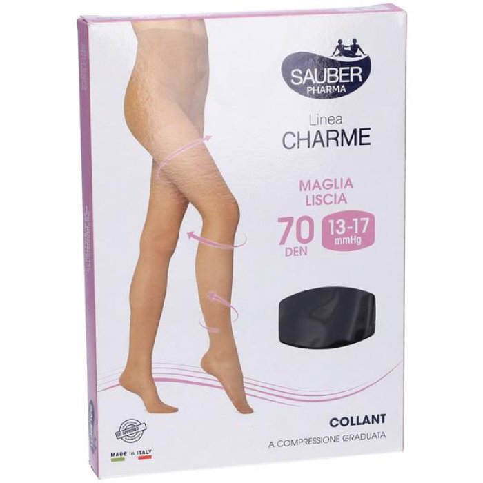 Sauber Charme Fantasia 70 Chic nero 5 - collant fantasia 70 den nero taglia 5