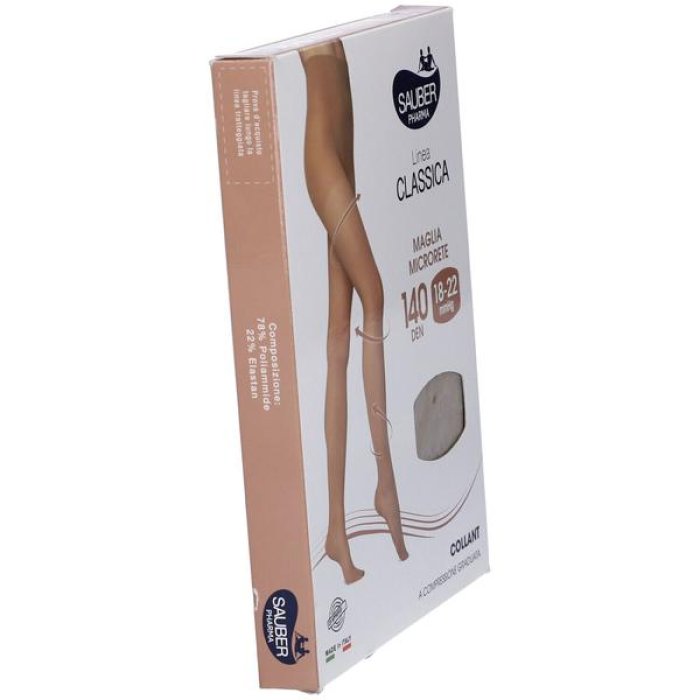 Sauber Jolie QSK 140 rosa L/XL - collant fashion contenitivo per silhouette e benessere delle gambe