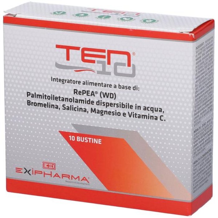 Ten 10 10 bustine - integratore energetico con aminoacidi e vitamine