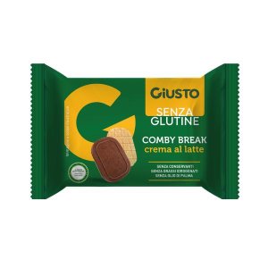 Giusto Senza Glutine Comby Break al Latte – Merendine Senza Glutine Ripiene al Latte per Colazione e Merenda