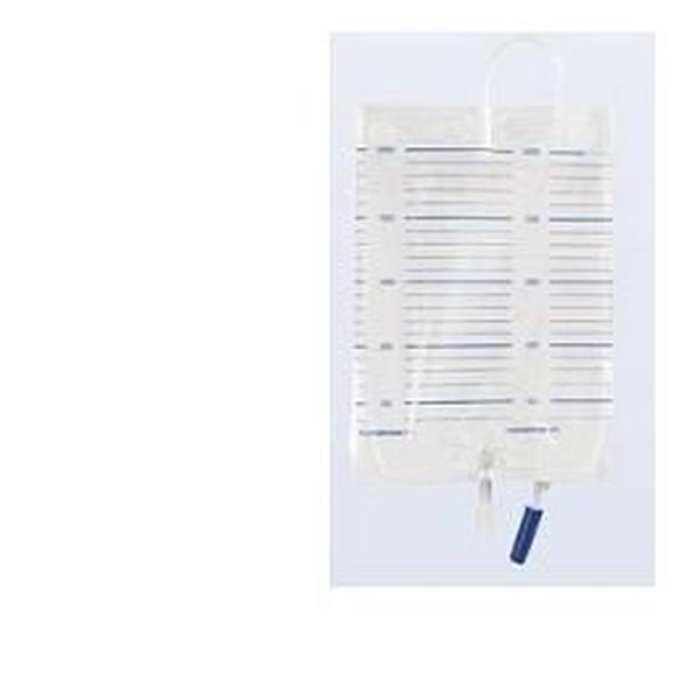 Sacca urinaria da letto Diacare 130 cm con tubo di scarico, sacchetto per raccolta urina 2 litri, confezione da 25 pezzi