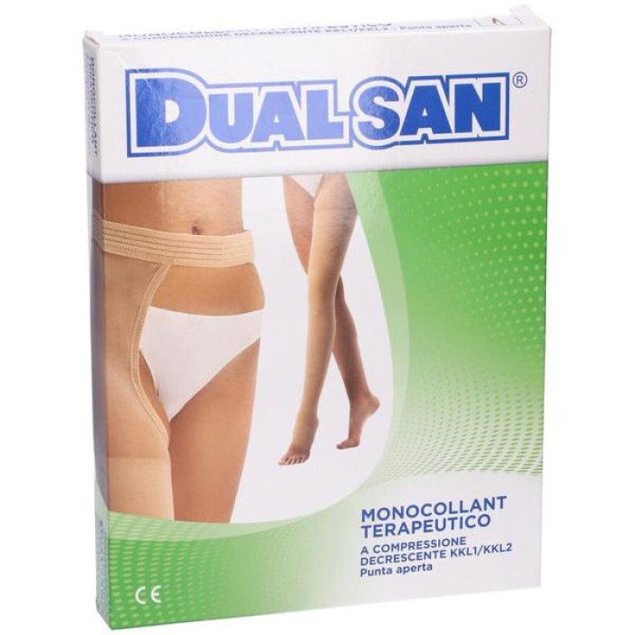 Dualsan Monocollant Plus Classe 1 a Compressione Graduata per Insufficienza Venosa e Gambe Gonfie