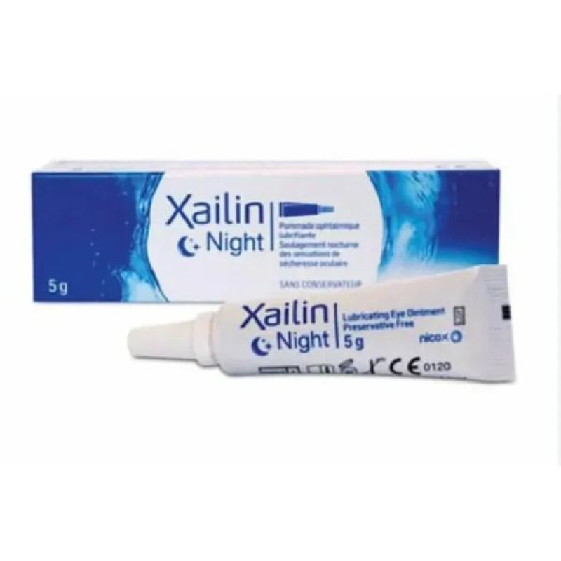 Xailin Night unguento oftalmico - unguento oculare lubrificante notturno per secchezza