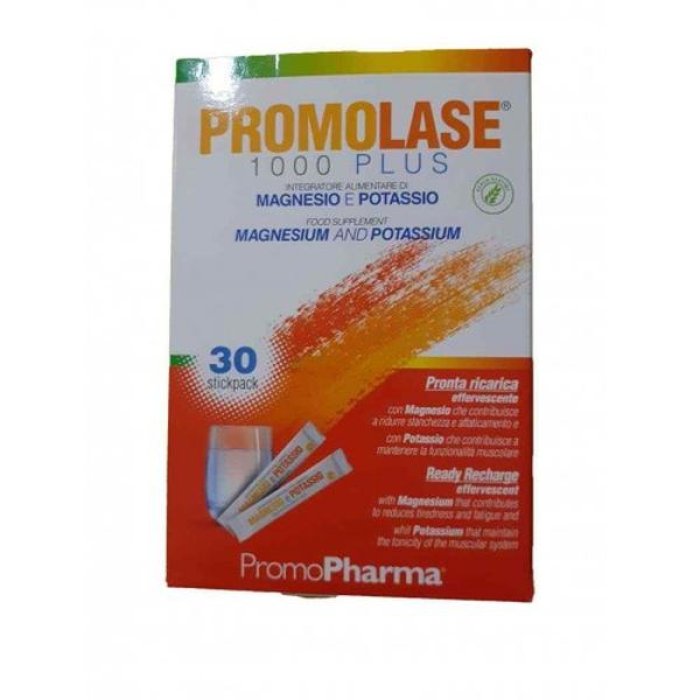 Promolase 1000 Plus senza zucchero 12 stick - integratore in stick senza zucchero