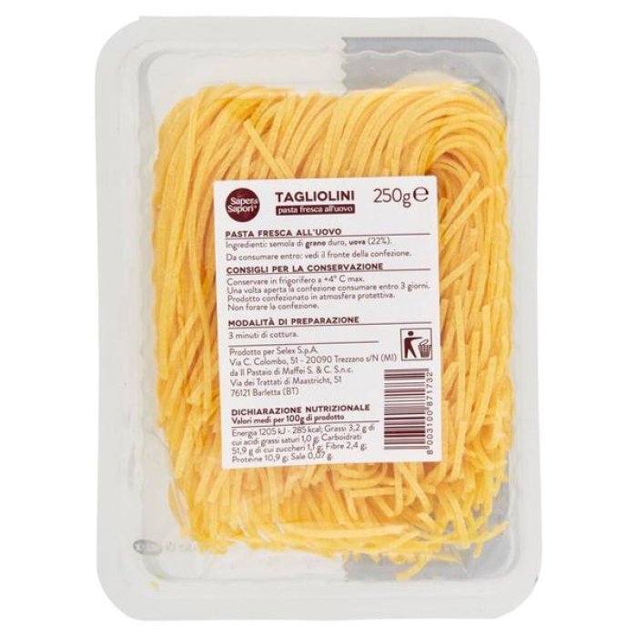 SAPORI CASA Tagliolini Uovo250
