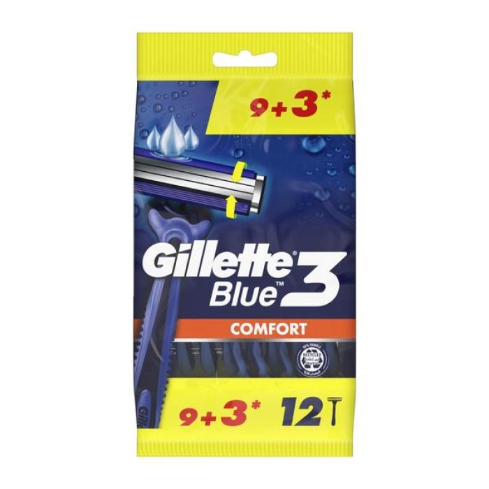 Gillette Blue 3 Rasoi Usa e Getta da Uomo a Tre Lame Confezione 4+2 Pezzi Offerta Risparmio