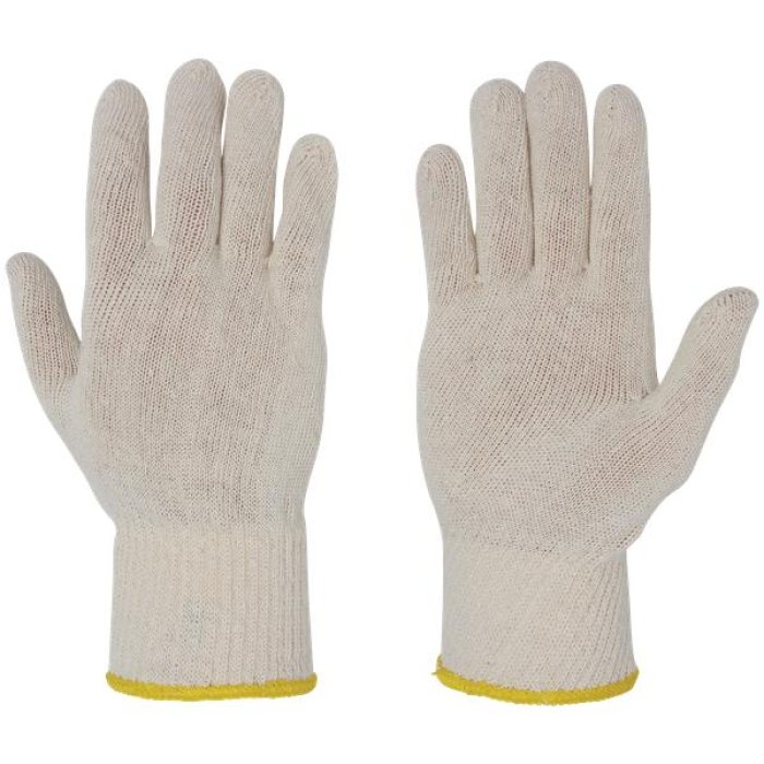 Guanti in filo di cotone con polsino elastico taglia S – 1 paio traspirante e confortevole per lavoro e uso quotidiano