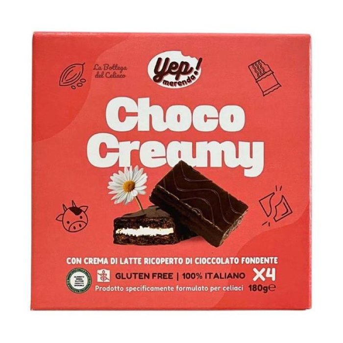 Yep merenda Choco Cream 4 pezzi - snack merenda al cacao ripieno crema