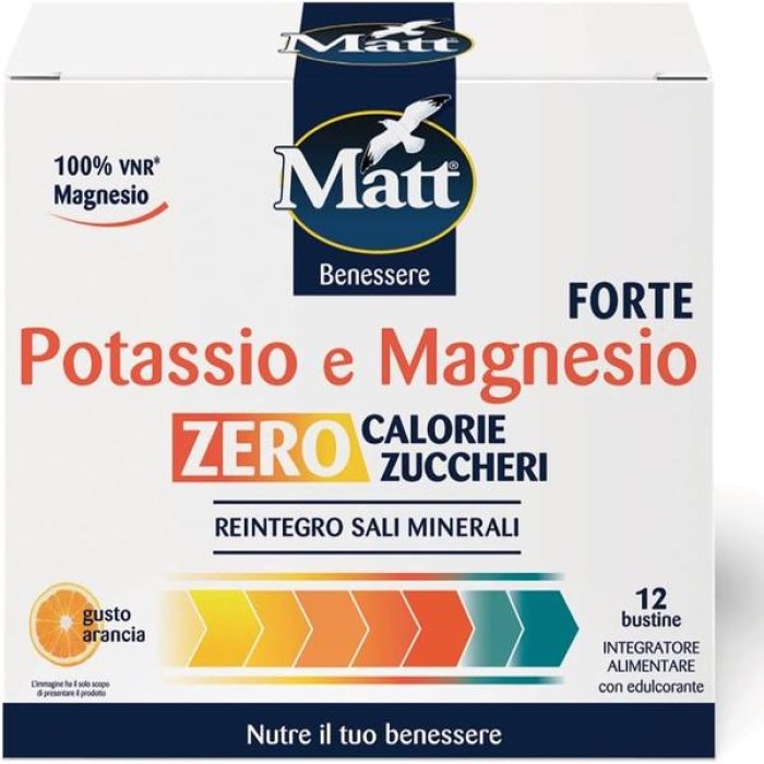 Matt Potassio Magnesio concentrato 100 g - integratore di sali minerali potassio e magnesio