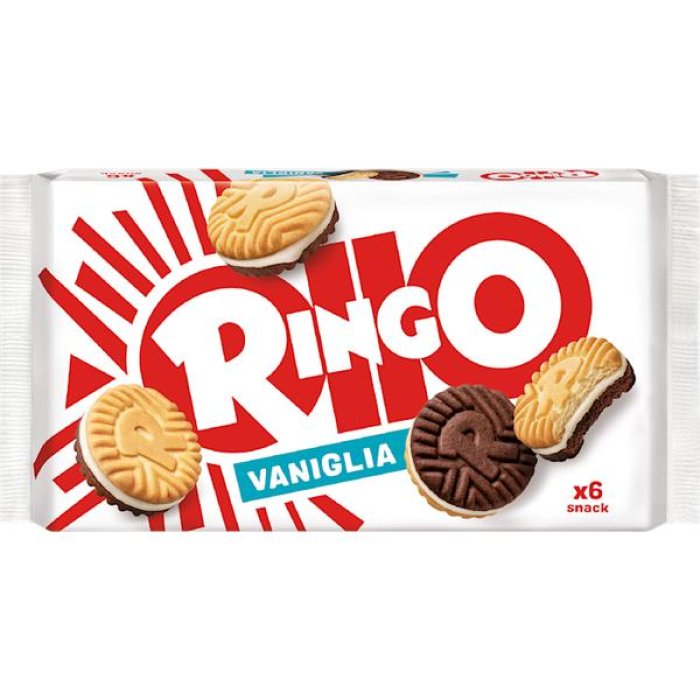 Biscotti Ringo Pavesi Ringo Classici con Crema al Latte 150 g