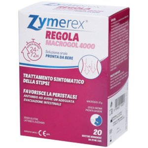 Zymerex Regola - Macrogol 4000 Trattamento Sintomatico della Stipsi 20 bustine