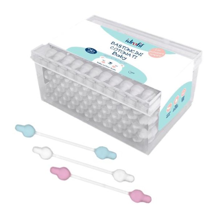 Babystar bastoncini cotonati - bastoncini cotonati per igiene del neonato