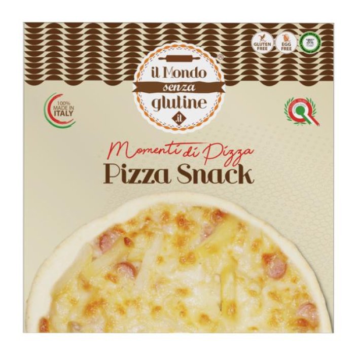 Pizza wurstel e patate 350 g - pizza surgelata con wurstel e patate