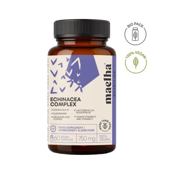 Maelha Nutr Echinacea Integratore 60 Capsule per Difese Immunitarie e Benessere delle Vie Respiratorie