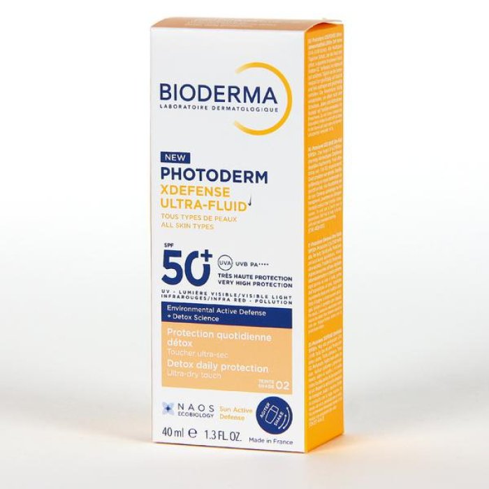 Bioderma Photoderm - XDefense Ultra-Fluid SPF50+ Tinta 02 Protezione Solare Colorata 40 ml