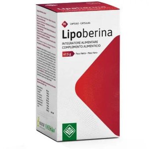 Lipoberina 90 cps 750 mg integratore alimentare in capsule per il metabolismo di lipidi e carboidrati