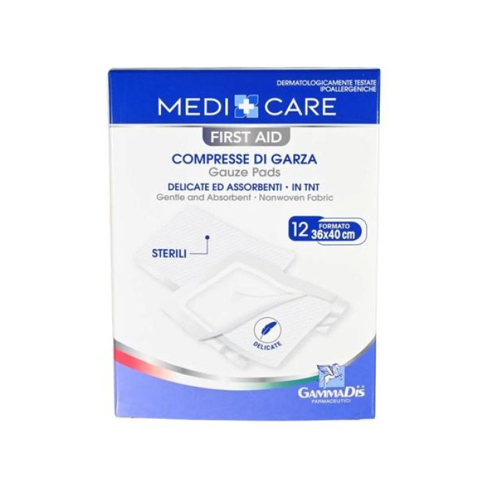 Garza F Care TNT 36x40 cm 12 pezzi - garze TNT per medicazione e protezione ferite