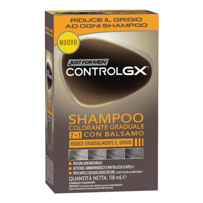 Just For Men Control Gx 2 In 1 Shampoo/Balsamo Colorante Graduale 118ml