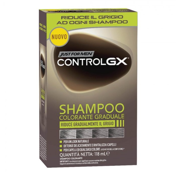 Just For Men Control GX shampoo colorante graduale uomo trattamento capelli