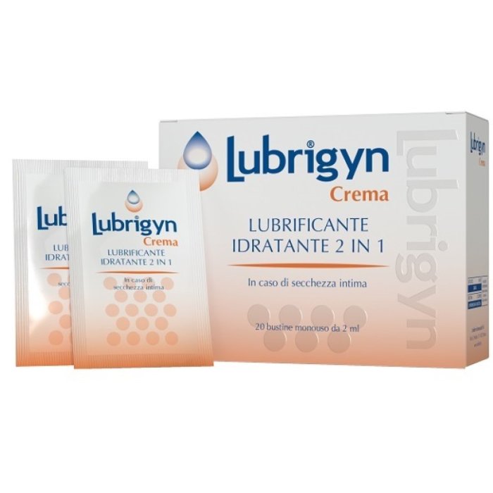 Lubrigyn crema vaginale Uniderm 20 bustine 2 ml idratazione e protezione mucosa vaginale