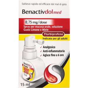 Benactivdol med Spray Mucosa Orale 15ml 8,75mg / Dose