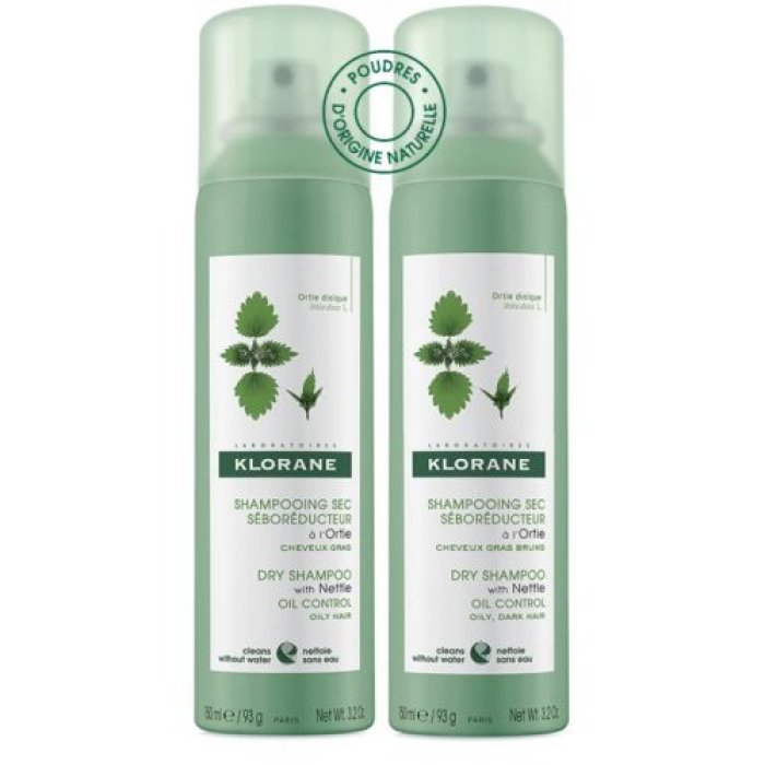 Klorane Duo Shampoo Secco Ortica Colorati 150 Ml