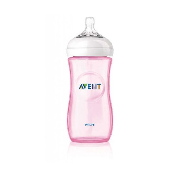 Philips Avent Biberon Natural Prime Poppate Rosa 6m+ 330ml