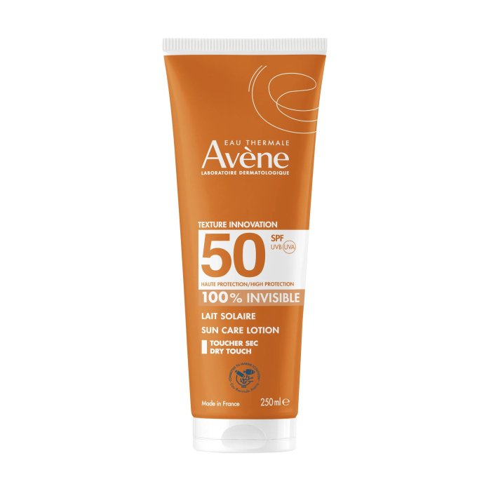 Avène Latte Solare Protezione Alta SPF50 Solare per Pelle Sensibile, 250ml