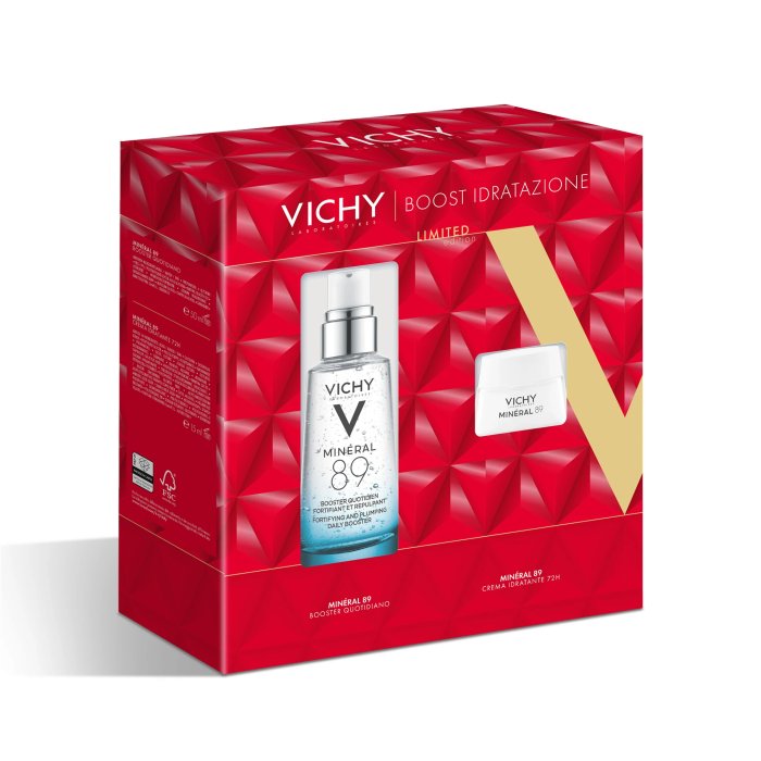 Vichy Cofanetto Regalo Minéral 89 Booster Siero 50ml + Minéral 89 Crema 15ml