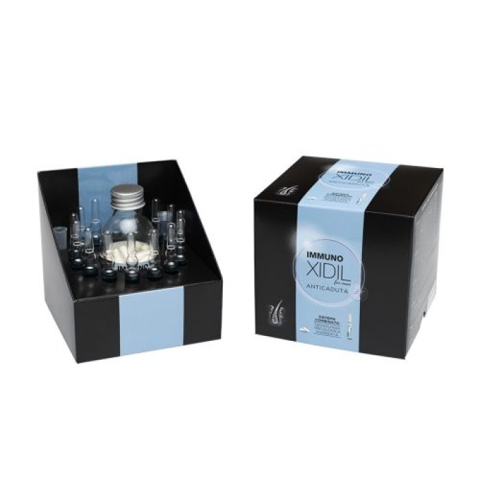 Immunoxidil anticaduta uomo kit 60capsule + 15fiale