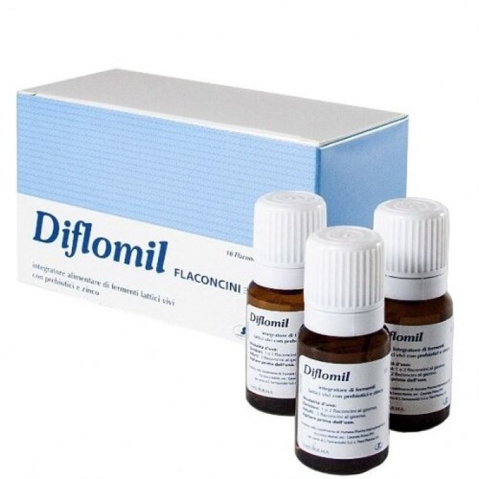 Diflomil 10 flaconcini da 9 ml - Fermenti lattici