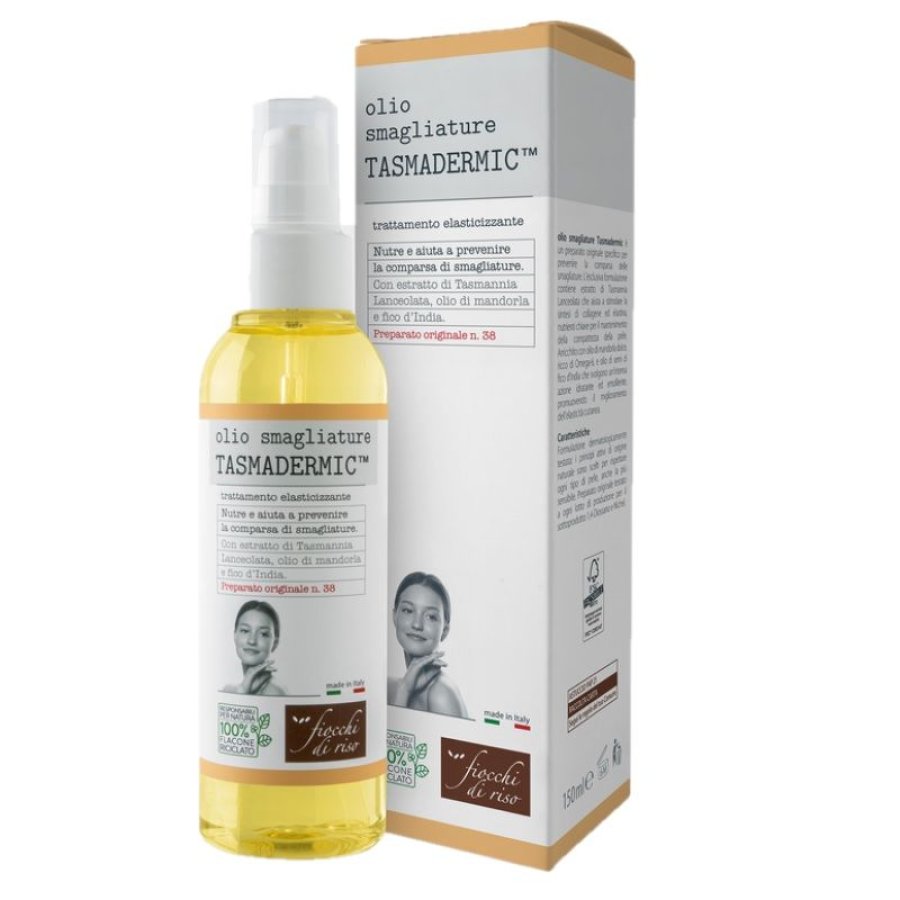 Fiocchi di riso olio smagliature tasmadermic 150ml Fiocchi di riso olio smagliature tasmadermic 150ml