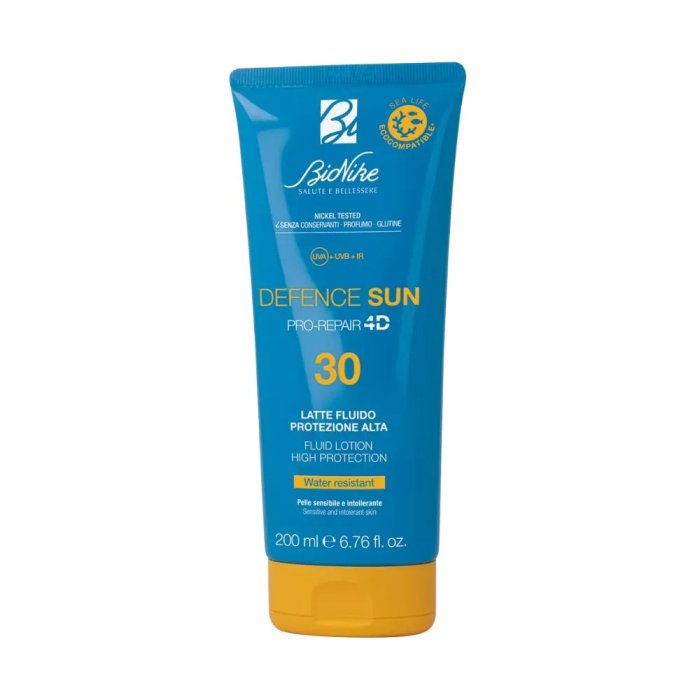 Bionike Defence Sun - Latte Fluido Solare SPF30 Protezione Alta, 200ml