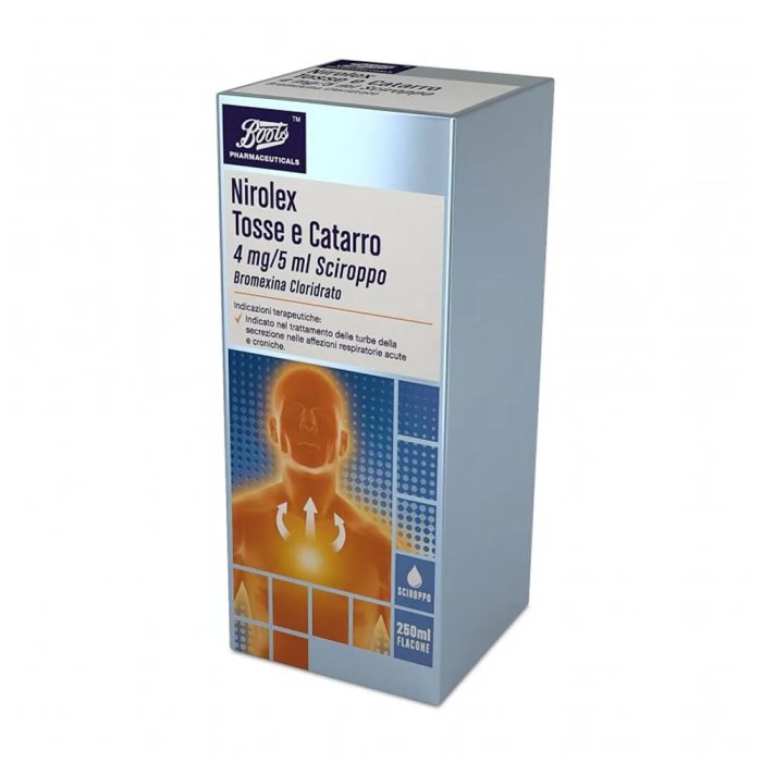 Nirolex Tosse E Catarro Sciroppo 4mg/5ml Bromexina Cloridrato, 250ml
