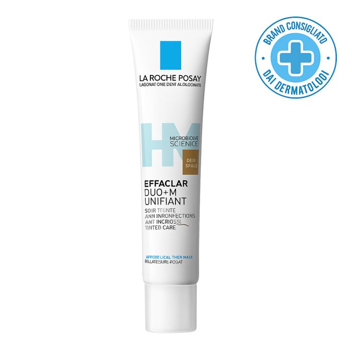 La Roche-Posay Effaclar + Duo+M Unifiant Tonalità Deep Shade Trattamento Correttivo Uniformante e Purificante con Phylobioma e Niacinamide, 40ml