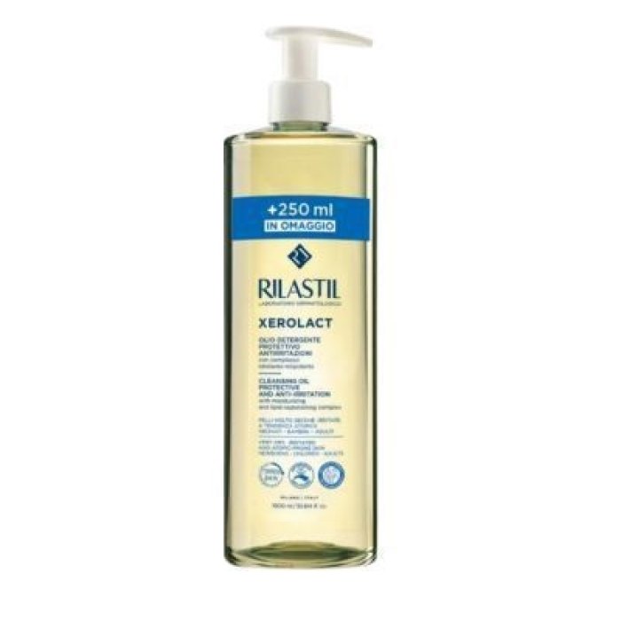 Rilastil Xerolact Olio Detergente Viso e Corpo 1000 ml