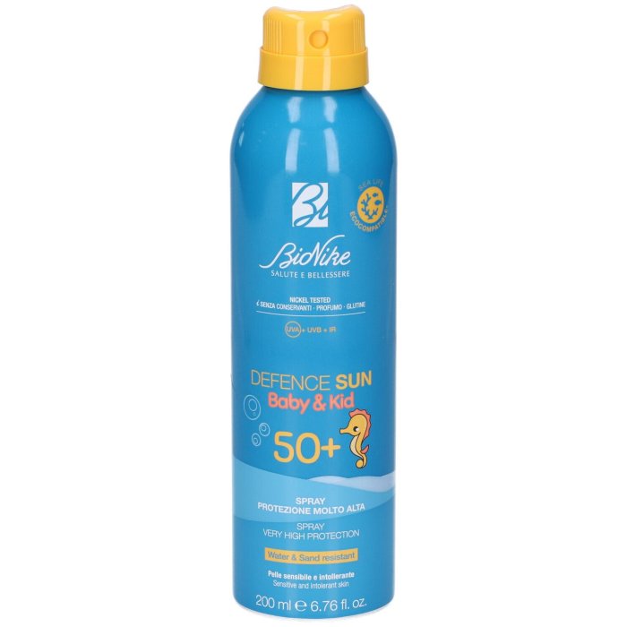 BioNike Defence Sun Pro-Repair 4D SPF 50+ Baby & Kid Spray Protezione Molto Alta per Bambini 200 ml