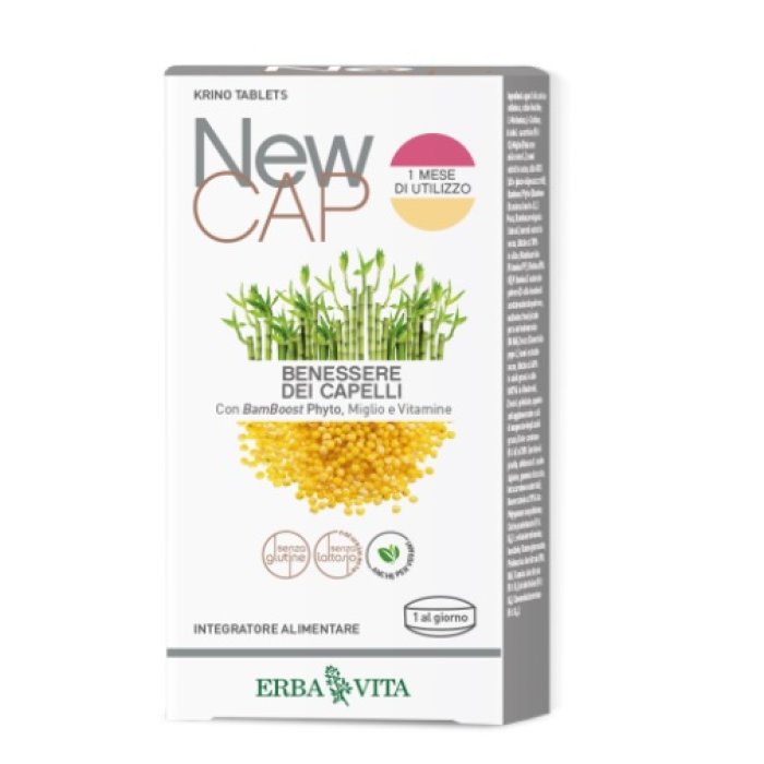 Erba Vita Linea Newcap Krinotablet Anticaduta Capelli Integratore Alimentare 30 Compresse