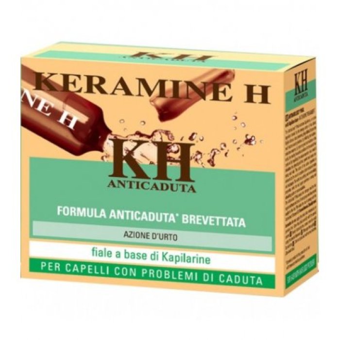 Keramine h anticaduta 12 fiale 6 ml + shampoo antismog 50 ml promozione