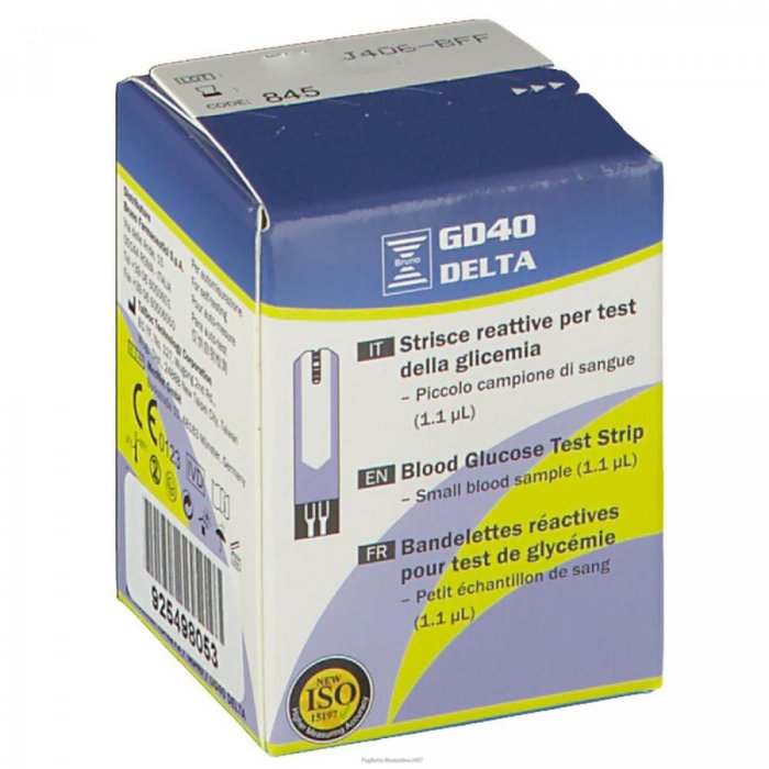 Bruno Farmaceutici Strisce Misurazione Glicemia Bruno Gd40 25 Pezzi