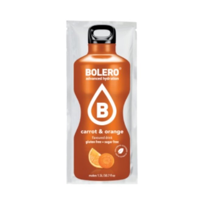 Amazonka Benessere e Salute Bolero Preparato per polvere istantanea 9 g Gusto Carrot&Orange